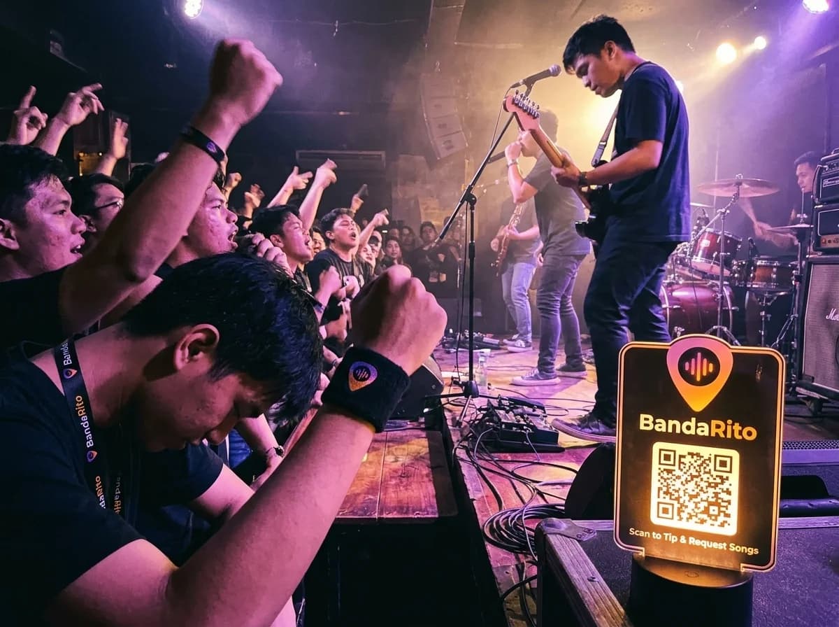 Crowd at an Indie Live Music Gig in Manila